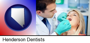 Henderson, Nevada - a dentist examining teeth