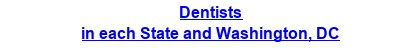 Dentists in each State and Washington, DC