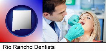a dentist examining teeth in Rio Rancho, NM